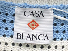 Carregar imagem no visualizador da galeria, Conjunto Casablanca Crochê Branco/Azul/Salmão