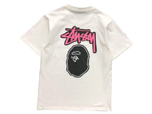 Carregar imagem no visualizador da galeria, Camiseta Bape x Stussy