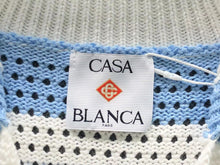 Carregar imagem no visualizador da galeria, Conjunto Casablanca Crochê Branco/Azul/Salmão
