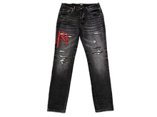 Carregar imagem no visualizador da galeria, Calça Amiri Jeans Logo Vermelho