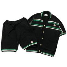 Carregar imagem no visualizador da galeria, Conjunto Casablanca Crochê Preto/Verde