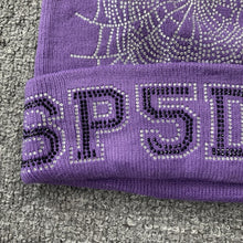 Carregar imagem no visualizador da galeria, Gorro Sp5der Rhinestone Beanie 'Purple