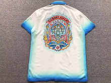 Carregar imagem no visualizador da galeria, Conjunto Casablanca Seda Azul/Branco
