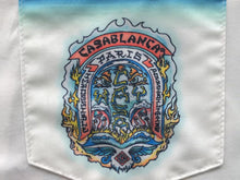 Carregar imagem no visualizador da galeria, Conjunto Casablanca Seda Azul/Branco
