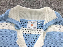 Carregar imagem no visualizador da galeria, Conjunto Casablanca Crochê Branco/Azul/Salmão
