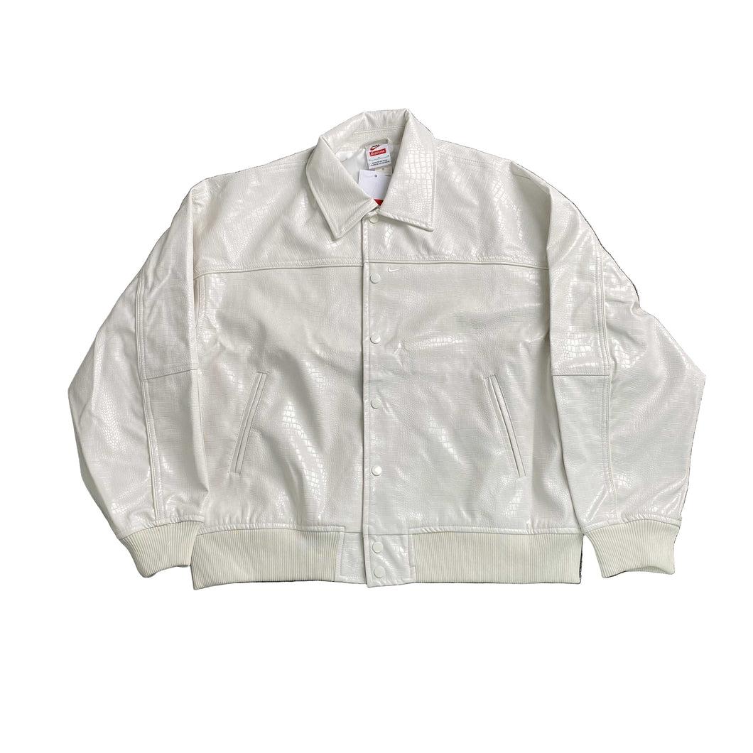 Jaqueta de Couro Supreme x Nike