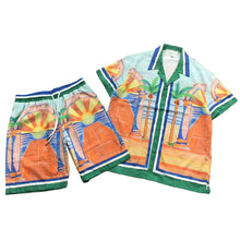 Carregar imagem no visualizador da galeria, Conjunto Casablanca Beach Verde/Laranja
