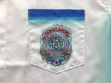 Carregar imagem no visualizador da galeria, Conjunto Casablanca Seda Azul/Branco
