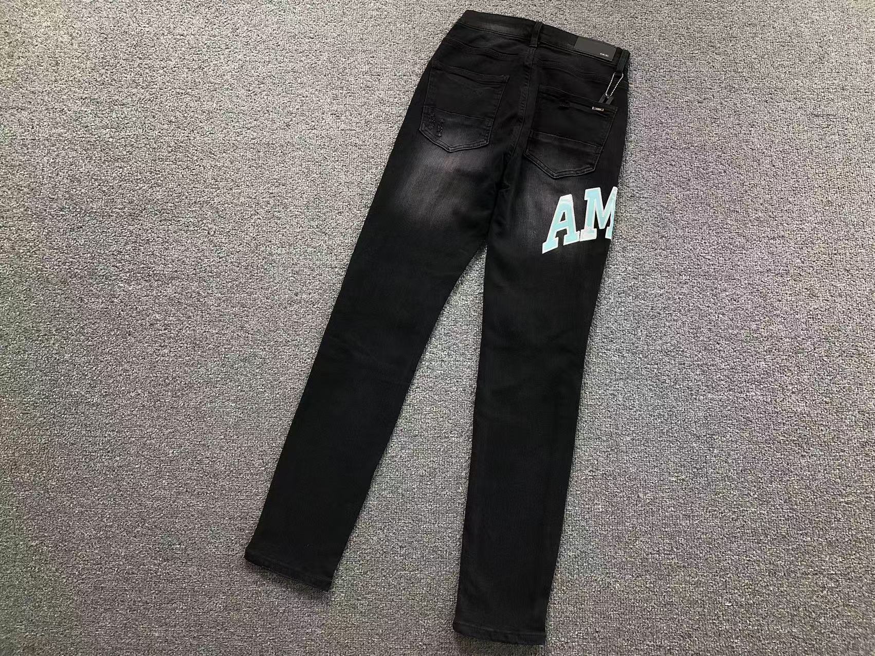 Calça Amiri Black Jeans Logo