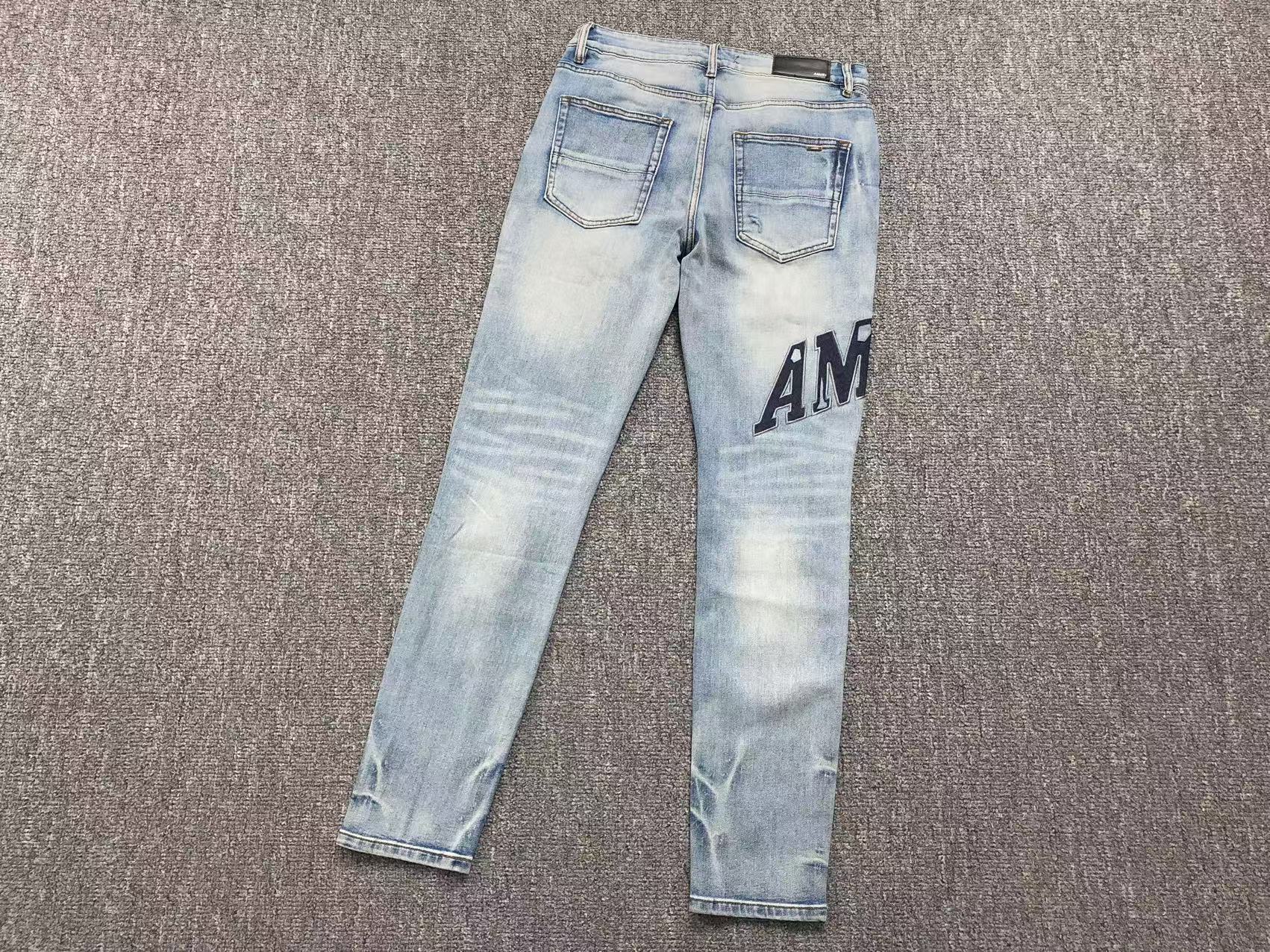 Calça Amiri Jeans Logo Preta