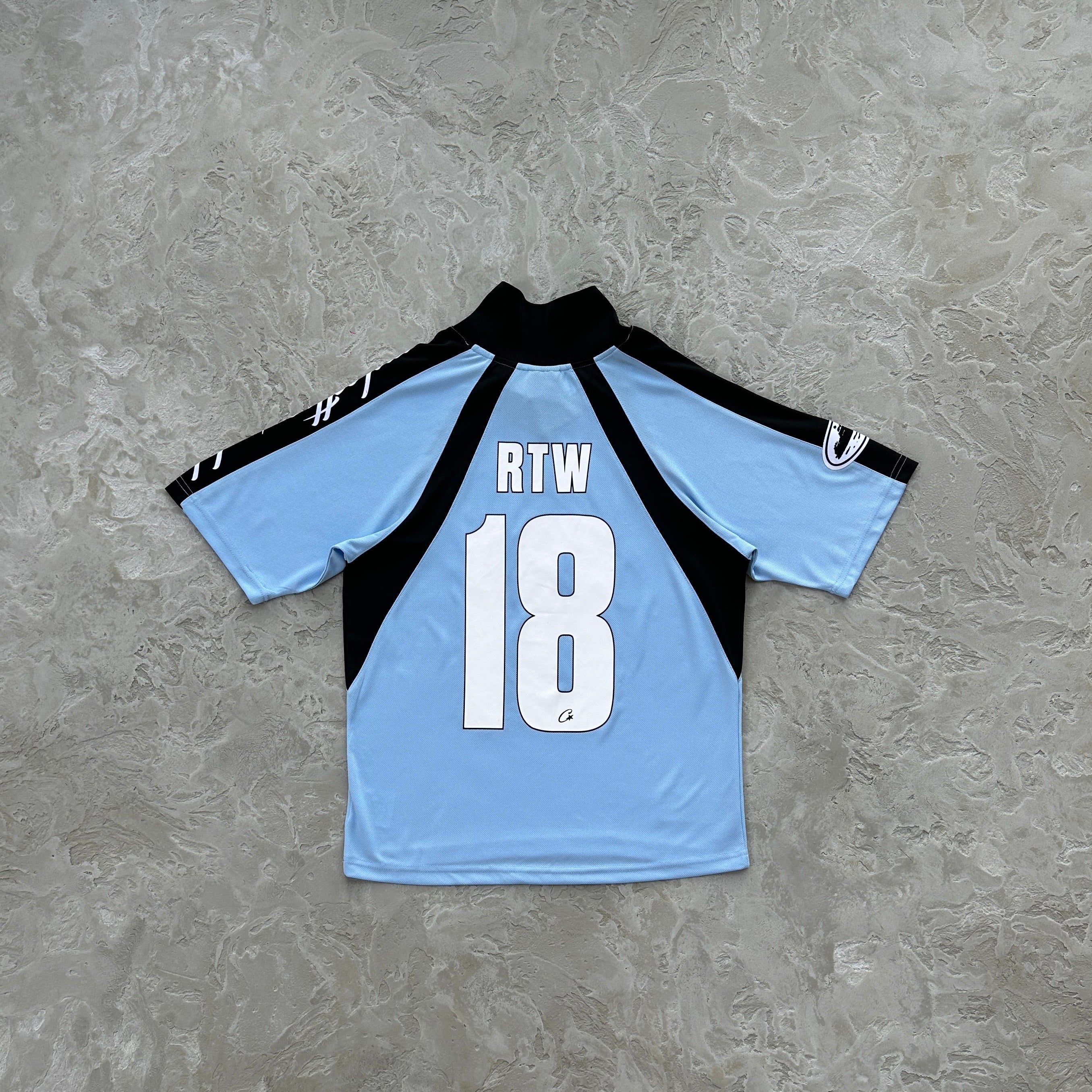 Corteiz Alcatraz Football Jersey Blue