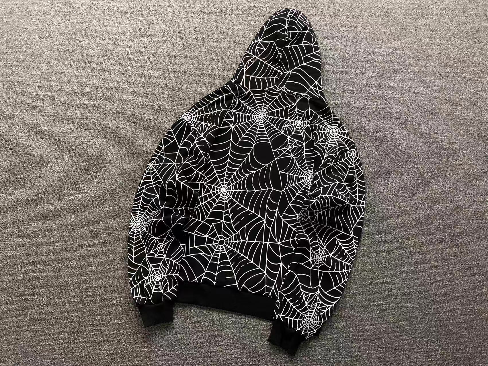 Moletom Sp5der Black Embroidered AOP