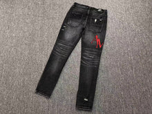 Carregar imagem no visualizador da galeria, Calça Amiri Jeans  Logo Vermelho

