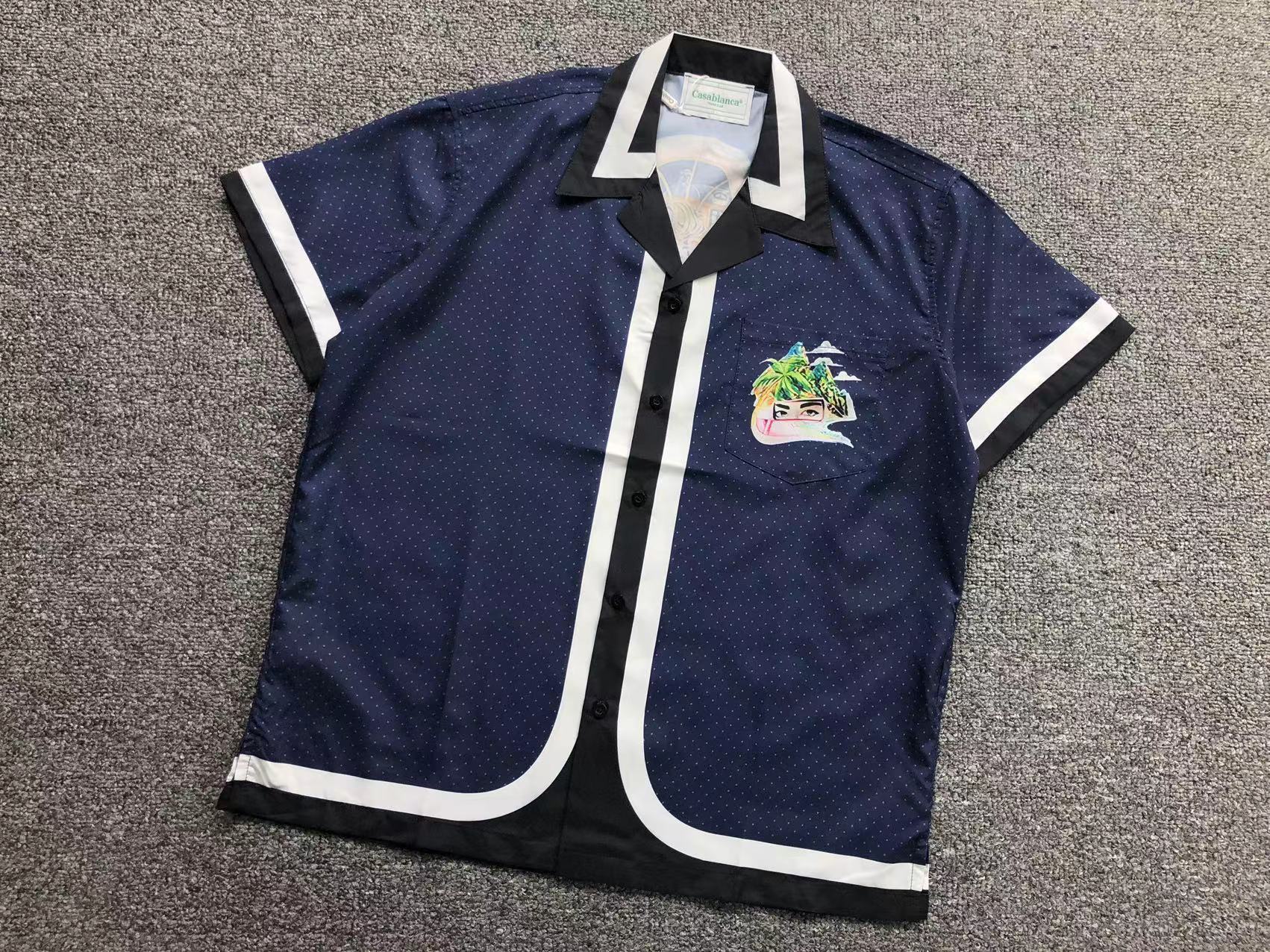 Conjunto Casablanca  Azul escuro/Preto