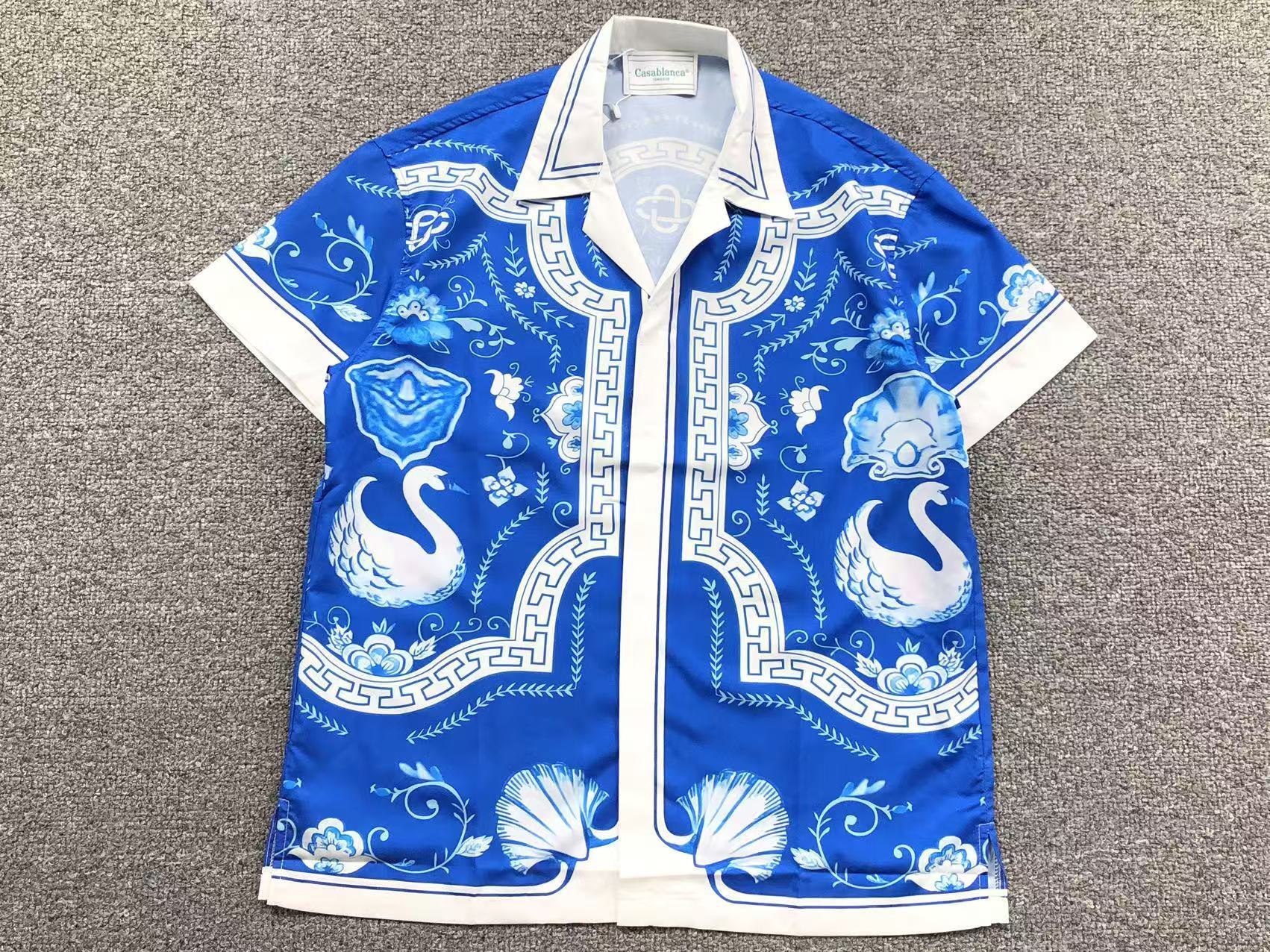 Conjunto Casablanca Azul/Branco